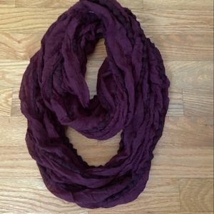 Purple infinity scarf